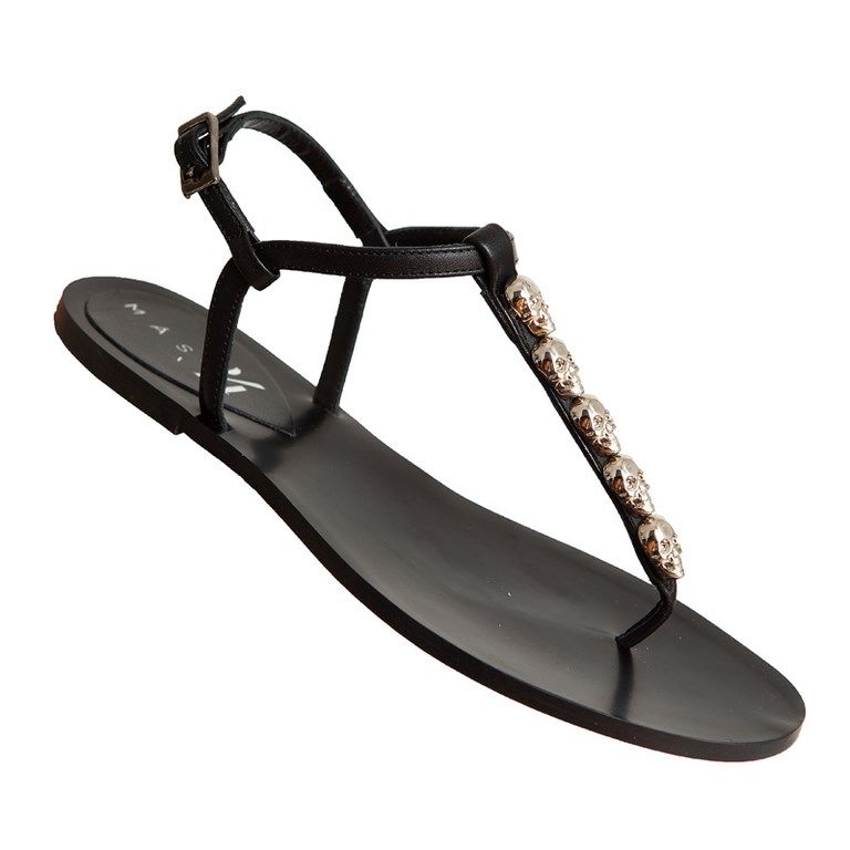 sandalia laura negro